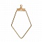 Appr&ecirc;t losange Dor&eacute; Support Boucle d'oreille N&deg;02 x 10 pi&egrave;ces