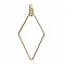 Appr&ecirc;t losange Dor&eacute; Support Boucle d'oreille N&deg;01 x 1 pi&egrave;ce