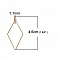 Appr&ecirc;t losange Dor&eacute; Support Boucle d'oreille N&deg;01 x 1 pi&egrave;ce