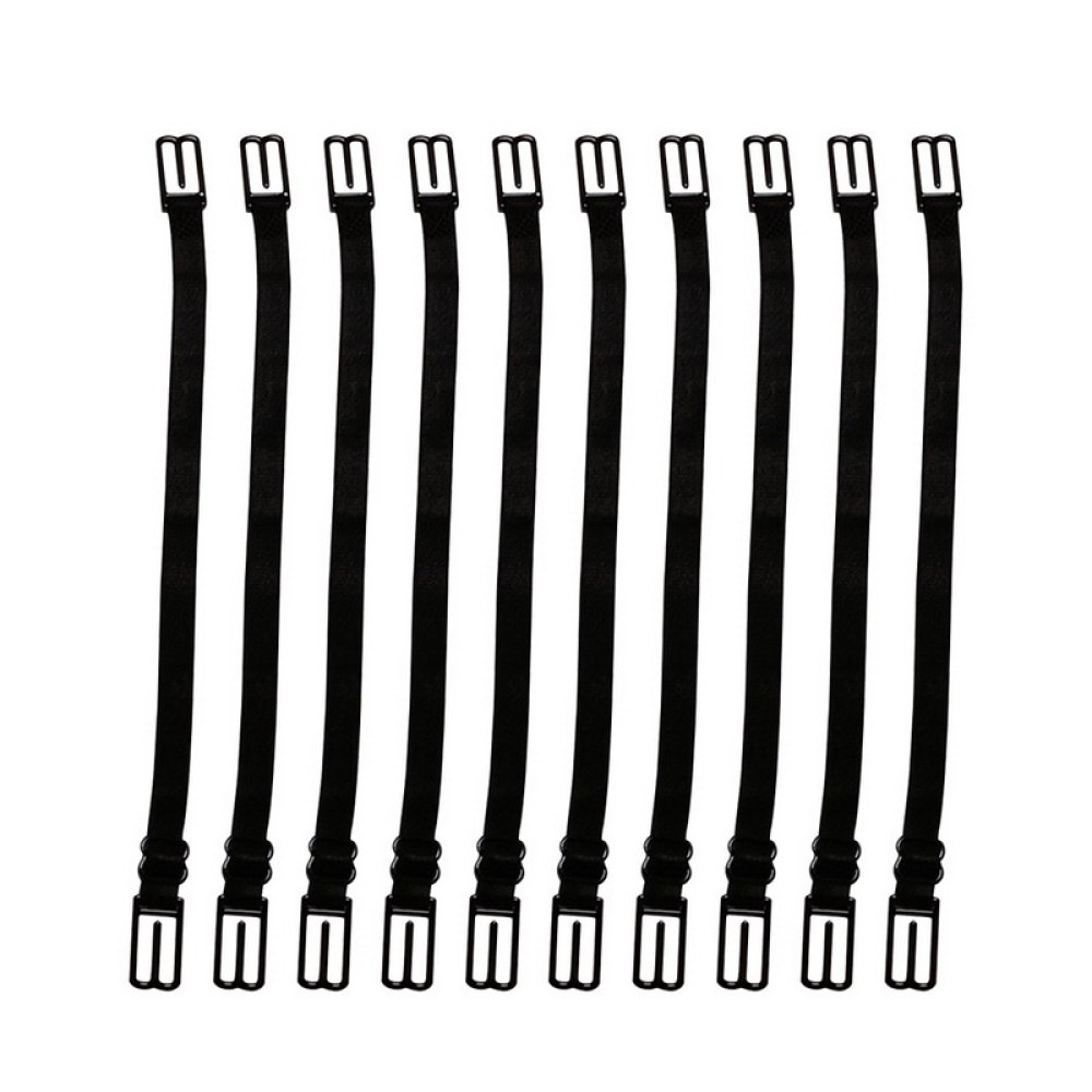 Attache elastique 10 Extensions de masque r&eacute;glable crochet d'oreille Noir rallonge masque