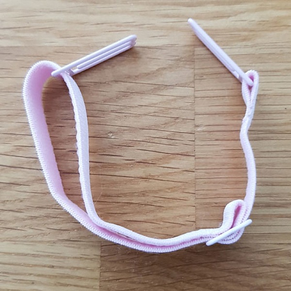 Attache elastique 10 Extensions de masque r&eacute;glable crochet d'oreille Blanc