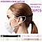Attache elastique 20 Extensions de masque r&eacute;glable crochet d'oreille Noir rallonge masque