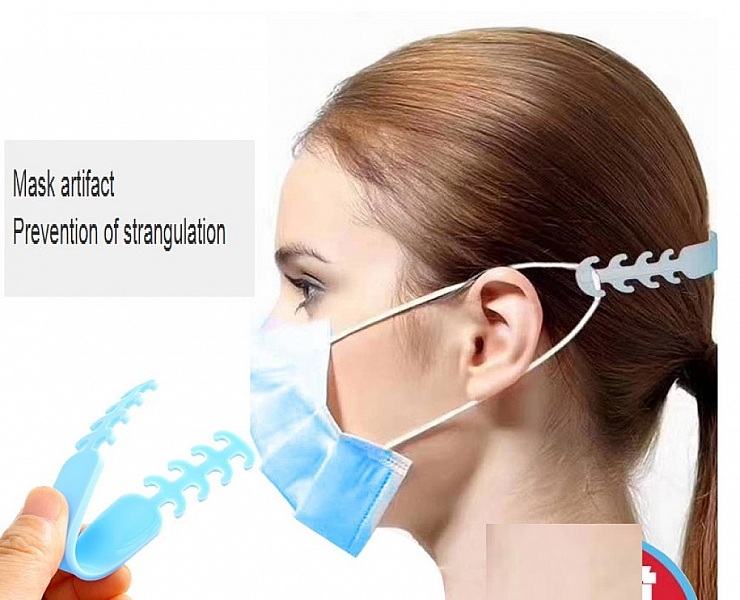Attache elastique Protecteur d'oreille r&eacute;glable, r&eacute;sistant aux maux d'oreille Jaune