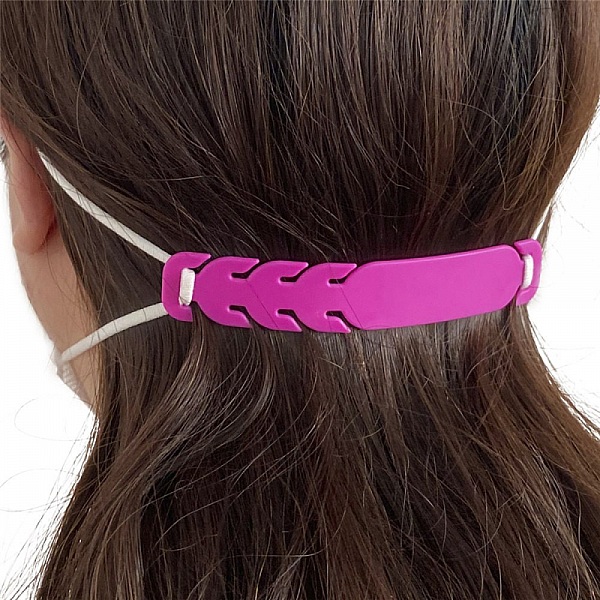 Attache elastique Protecteur d'oreille r&eacute;glable pour masque N&deg;02 Gris