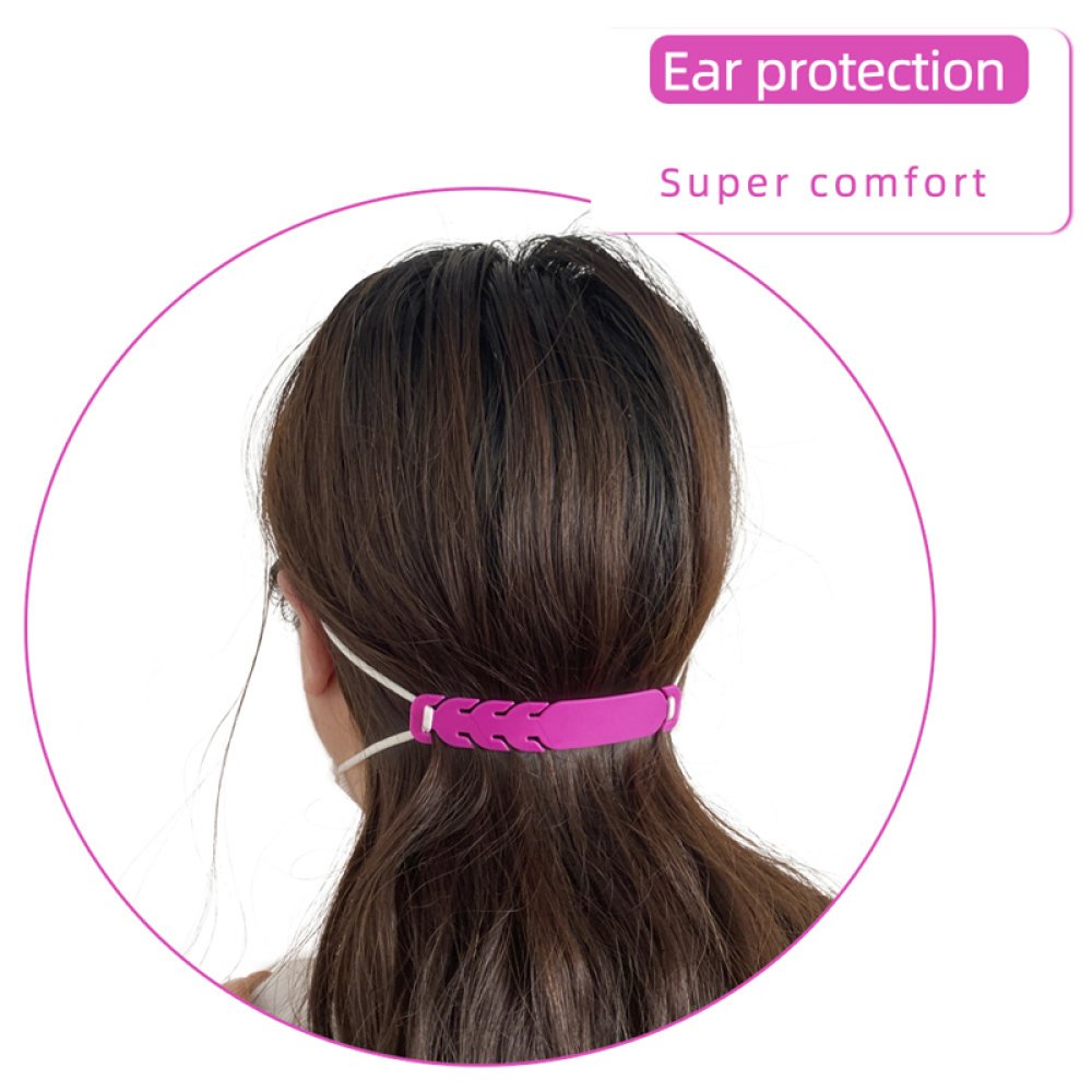Attache elastique Protecteur d'oreille r&eacute;glable pour masque N&deg;02 Gris