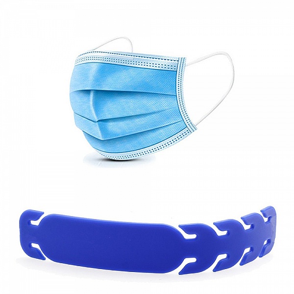 Attache elastique Protecteur d'oreille r&eacute;glable pour masque N&deg;02 Gris