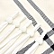 Attache elastique attache Boucle Coeur en Caoutchouc Blanc N&deg;04 x 10 pi&egrave;ces