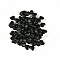 Attache elastique attache Boucle Coeur en Caoutchouc Noir N&deg;04 x 10 pi&egrave;ces