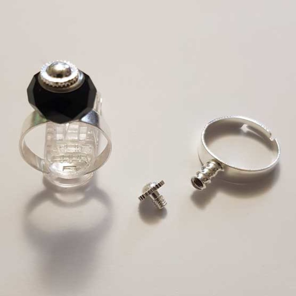 Bague pour perles europ&eacute;ennes &agrave; grand trou r&eacute;glable