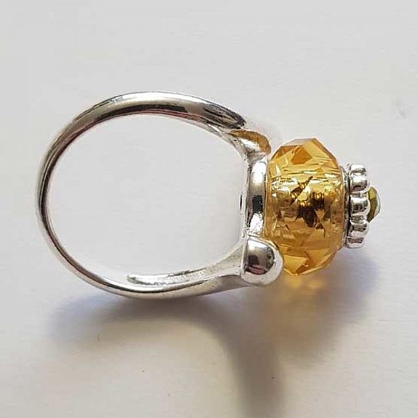 Bague pour perles europ&eacute;ennes &agrave; grand trou taille 9 N&deg;02
