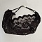 Bandeau pour cheveux dentelle Noir 15 cm