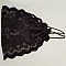 Bandeau pour cheveux dentelle Noir 15 cm