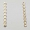 Barre Argent Entretoise S&eacute;parateur perle, multi rangs 8 trous N&deg;01