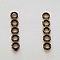 Barre Bronze Entretoise S&eacute;parateur perle, multi rangs 5 trous N&deg;02