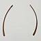 Barre Tige Courb&eacute; En M&eacute;tal Argent&eacute; 1 anneau N&deg;01 Bronze