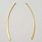 Barre Tige Courb&eacute; En M&eacute;tal Argent&eacute; 1 anneau N&deg;01 Dor&eacute;