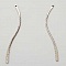 Barre Tige Courb&eacute; En M&eacute;tal Argent&eacute; 1 anneau N&deg;03 Argent