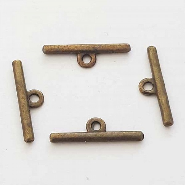 Barre Tige Pour Fermoir En M&eacute;tal Argent&eacute; N&deg;20 Bronze