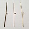 Barre Tige Pour Fermoir En M&eacute;tal Argent&eacute; N&deg;21 lot de 3