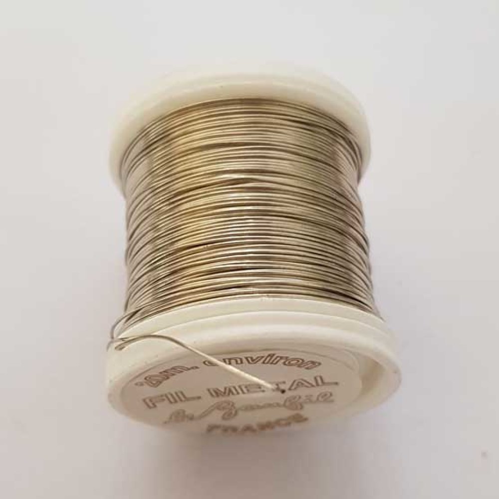 Bobine Fil M&eacute;tal 20 m&egrave;tres Diam 0.40 mm