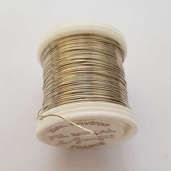 Bobine Fil M&eacute;tal 20 m&egrave;tres Diam 0.40 mm