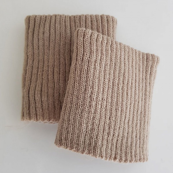 Bord c&ocirc;te poignet ou bas de pantalon Beige