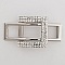 Boucle de ceinture Argent N&deg;19 Strass