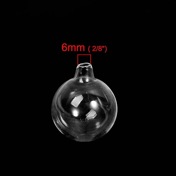 Boules en verre ronde &agrave; remplir fiole de 25mm 3 pi&egrave;ces