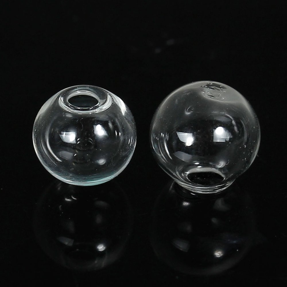 Boules en verre ronde de 10mm 20 pi&egrave;ces &agrave; remplir