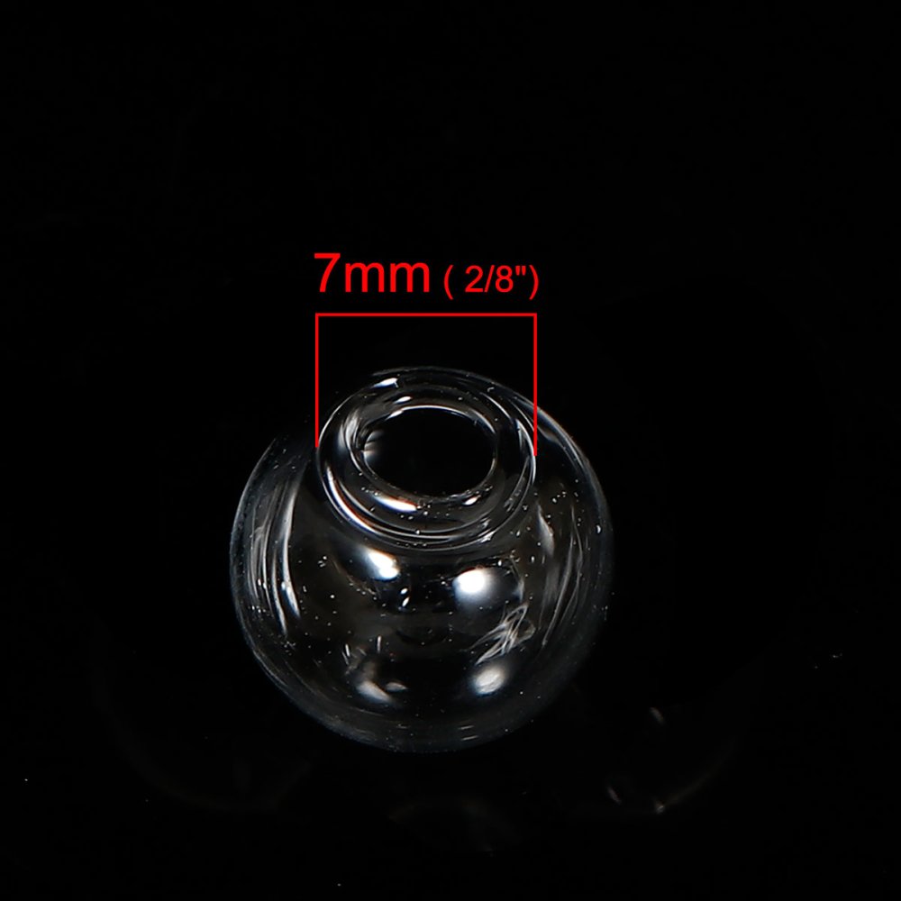 Boules en verre ronde de 12mm 20 pi&egrave;ces &agrave; remplir