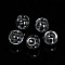 Boules en verre ronde de 12mm 20 pi&egrave;ces &agrave; remplir