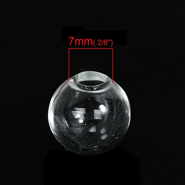 Boules en verre ronde de 14mm 20 pi&egrave;ces &agrave; remplir