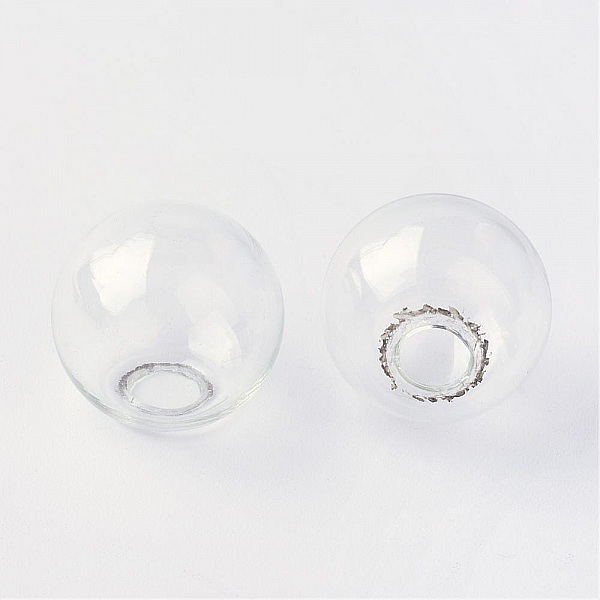 Boules en verre transparentes 10mm à remplir pour bijoux.