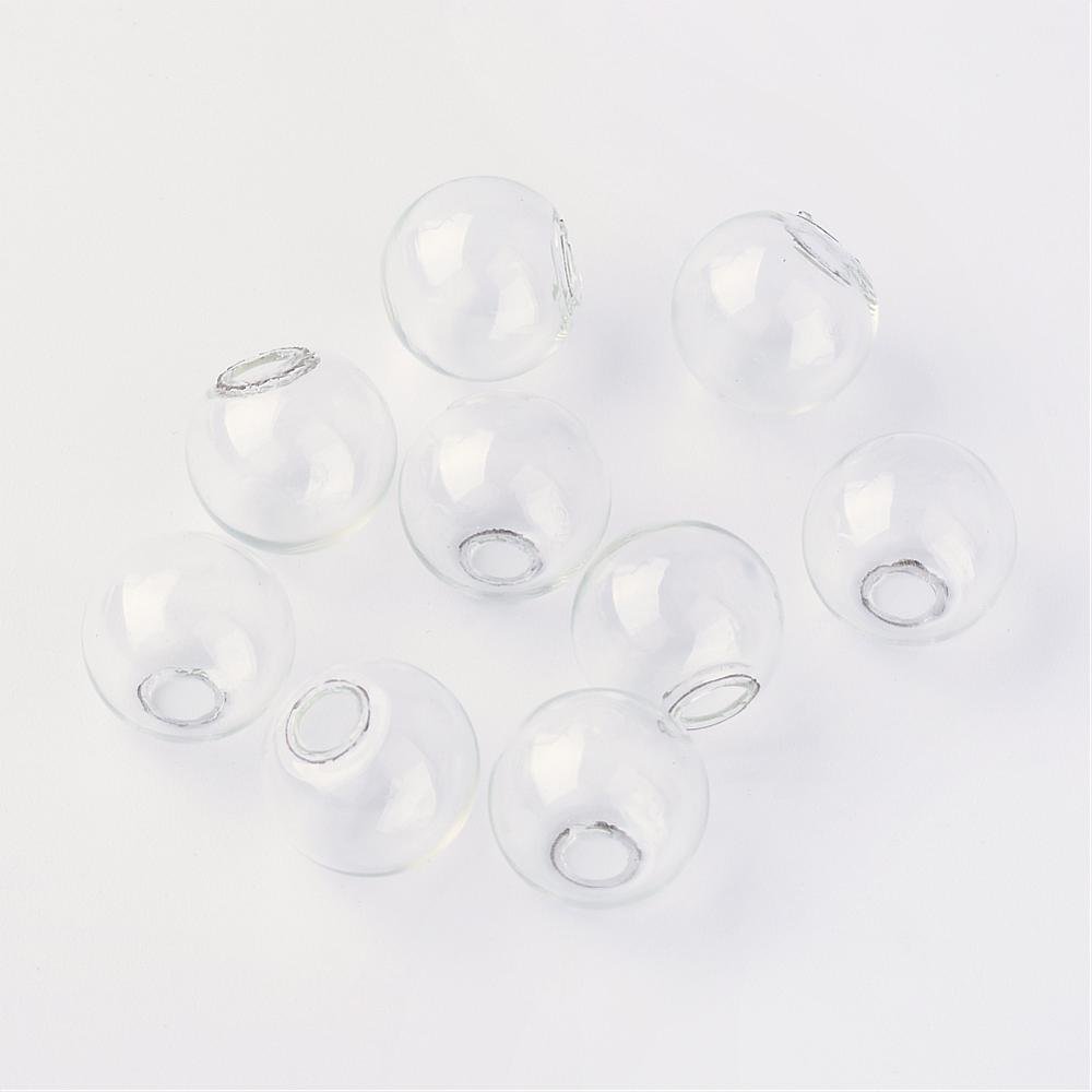 Boules en verre ronde de 18mm 50 pi&egrave;ces &agrave; remplir