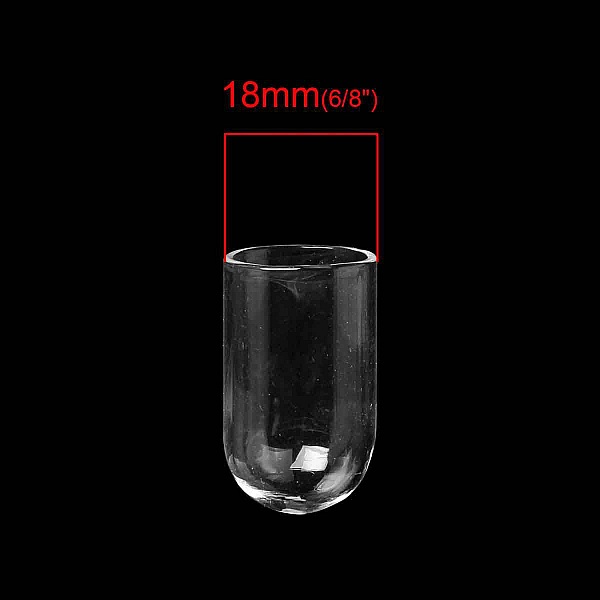 Boules en verre tube 01 de 24mm 5 pi&egrave;ces
