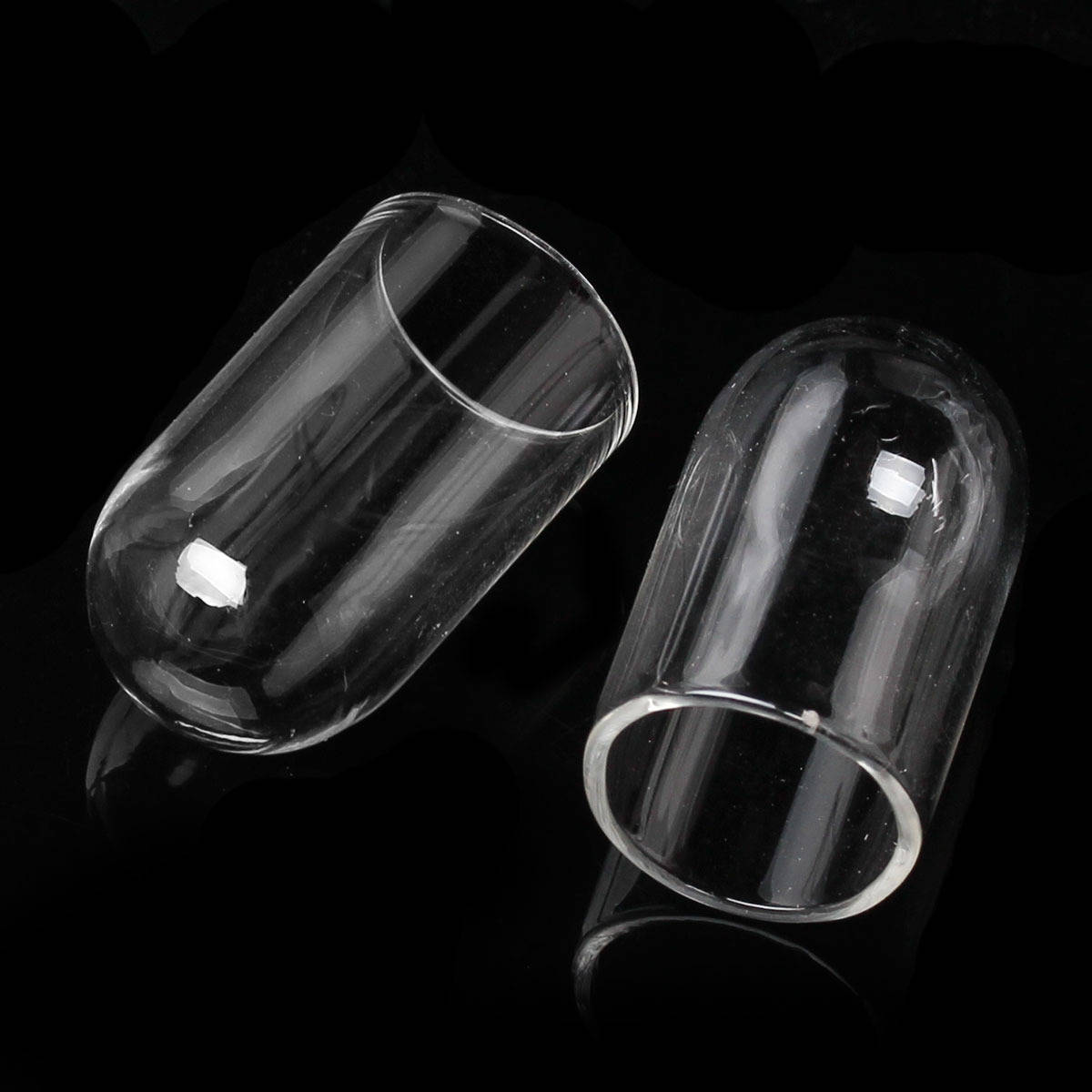 Boules en verre tube 01 de 24mm 5 pi&egrave;ces