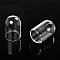 Boules en verre &agrave; remplir tube 02 de 38mm 3 pi&egrave;ces
