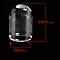 Boules en verre &agrave; remplir tube 02 de 38mm 3 pi&egrave;ces