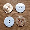 Bouton 2 trous Nacre 25 mm imprim&eacute; N&deg;03