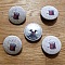 Bouton 32 mm recouvert tissus couture N&deg;02-01