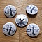 Bouton 32 mm recouvert tissus couture N&deg;03-01