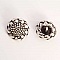 Bouton Argent N&deg;02 de 28 mm Rond