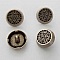 Bouton Argent N&deg;11 de 18 mm Rond
