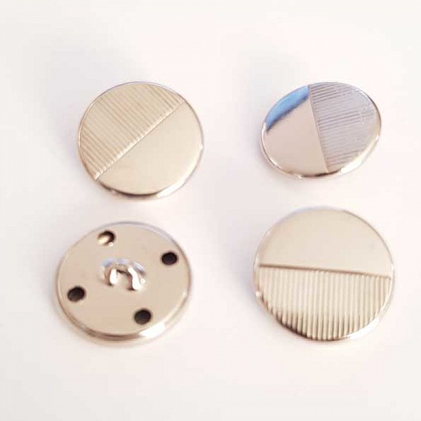Bouton Argent N&deg;20 de 23 mm Rond