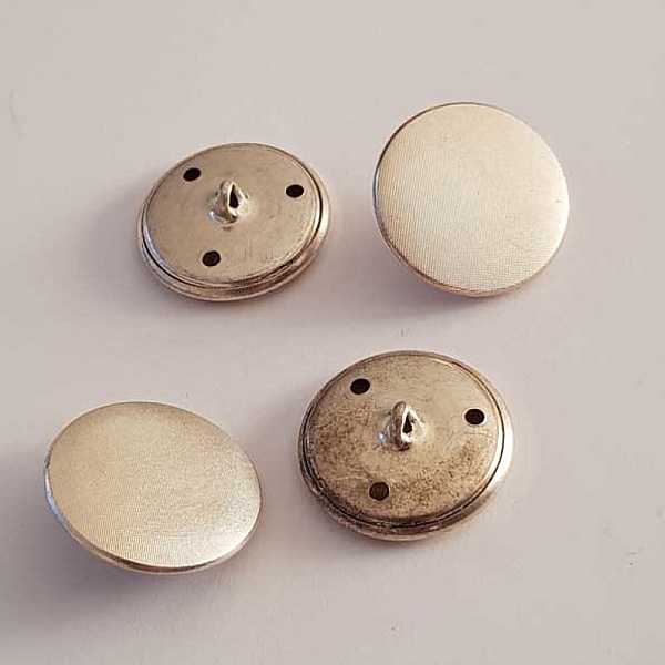 Bouton Argent N&deg;22 de 22 mm Rond