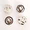 Bouton Argent N&deg;25 de 16 mm Rond
