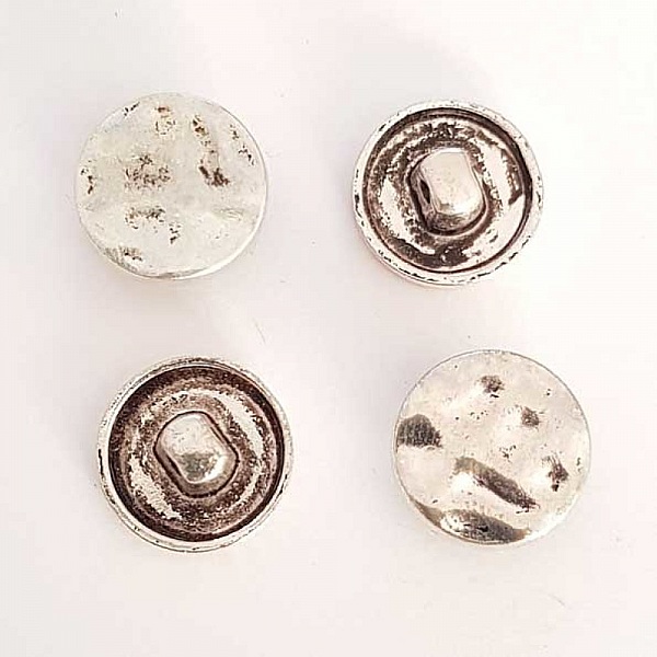 Bouton Argent N&deg;25 de 16 mm Rond