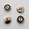 Bouton Argent N&deg;30 de 12 mm Rond