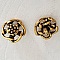 Bouton Dor&eacute; N&deg;02 de 23 mm Rond