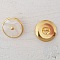 Bouton Dor&eacute; N&deg;09 de 23 mm Rond
